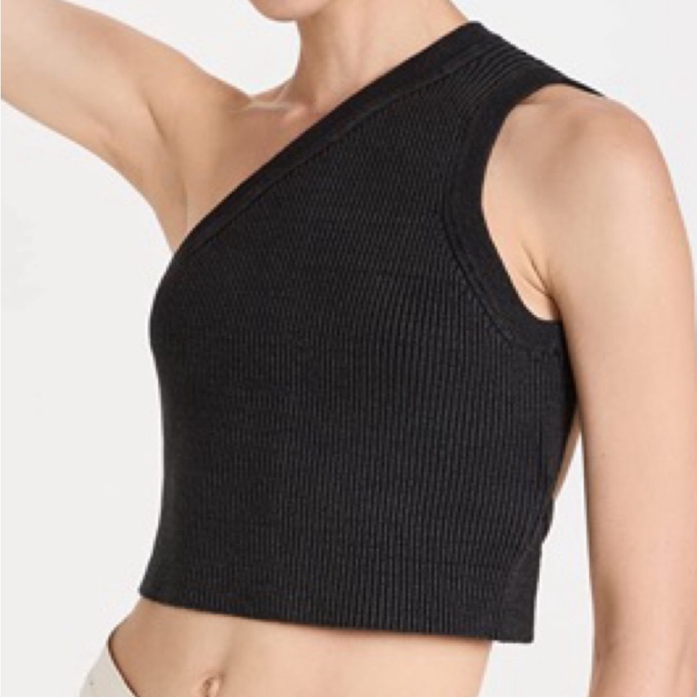 Jacquemus Black Ribbed Sleeveless Crop Top